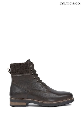 Men's Knitted Cuff Lace Up Boot (N58261) | £169