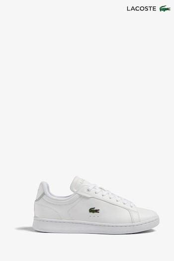 Lacoste L001 Boys White Carnarby Pro White Trainers (N58266) | £55