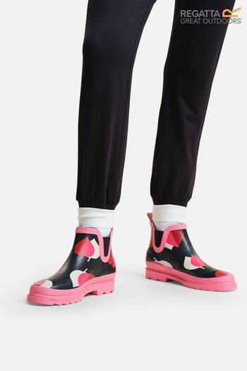 Regatta Pink Orla Kiely Cosy Ankle Wellies (N58398) | £42