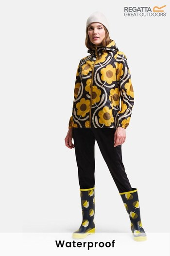 Regatta Yellow Orla Kiely Summer Pack It Jacket (N58455) | £49
