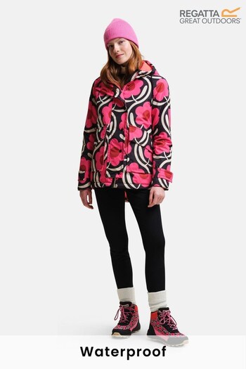 Regatta Pink Orla Kiely Swing Poncho Waterproof Jacket (N58460) | £91