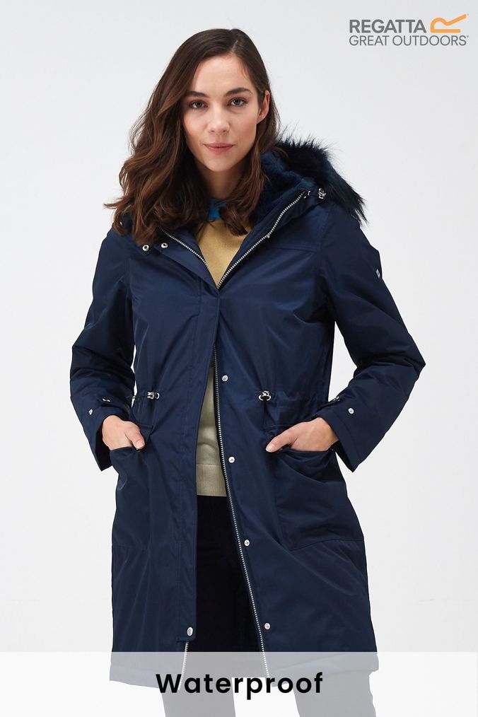 Blue parka womens online
