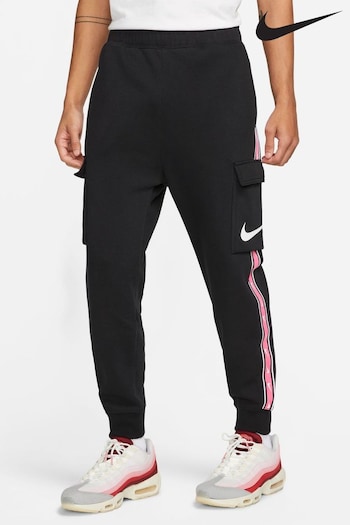 Nike Black Repeat Fleece Cargo Joggers (N58577) | £65