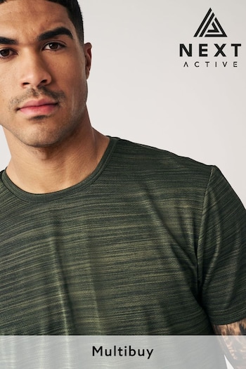 Khaki Green Active Mesh Training T-Shirt (N58618) | £16