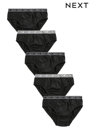 Black Briefs 5 Pack (1.5-16yrs) (N58638) | £9 - £14