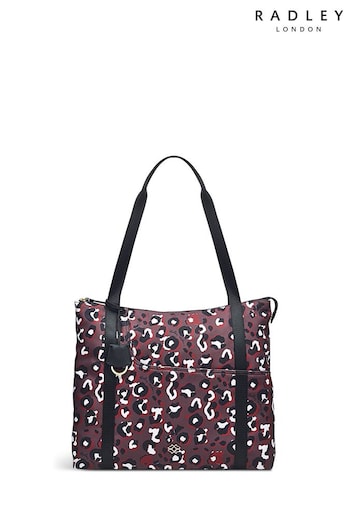 Radley London Radley 24/7 Leopard Medium Zip-Top Shoulder Brown Bag (N58682) | £129