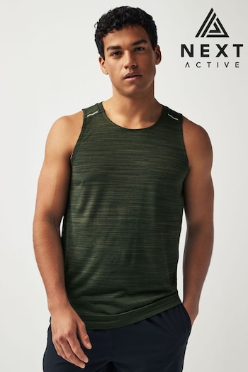 Khaki Green Active Mesh Gym Vest (N58706) | £16