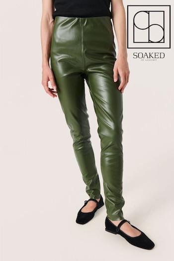 Soaked in Luxury Green Kaylee Slim Fit Leggings (N58775) | £55