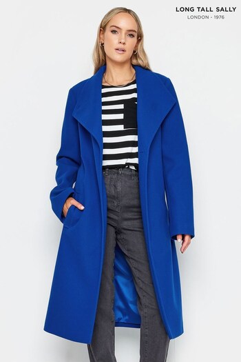 Long Tall Sally Blue Formal Wrap Coat (N58940) | £90