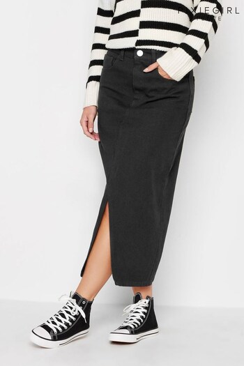 PixieGirl Petite Black Denim Midi Skirt (N58976) | £33