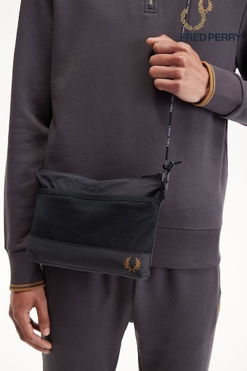 Fred Perry Grey Nylon Cross-Body Bag (N58990) | £60