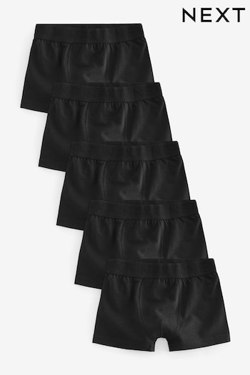 Black Trunks 5 Pack (2-16yrs) (N59104) | £14 - £19
