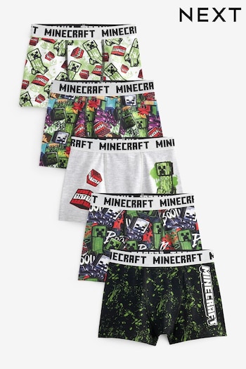 Minecraft License Trunks 5 Pack (3-16yrs) (N59127) | £20 - £25