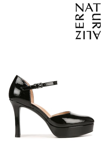 Naturalizer Crissy Heeled Mary Jane Black Shoes (N59138) | £140