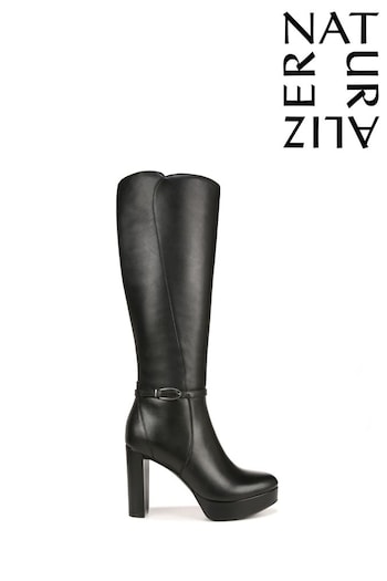 Naturalizer Fenna Leather Knee High Black Boots rick (N59151) | £265
