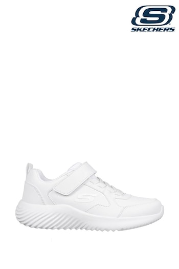 Skechers White Bounder Power Study Shoes (N59221) | £39