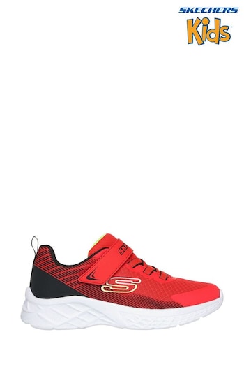 Skechers Red Microspec II Zovrix Trainers (N59226) | £34