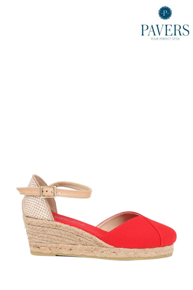 Womens red clearance espadrille sandals