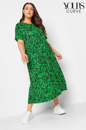 Yours Curve Green Throw On Dress (N59396) | £33