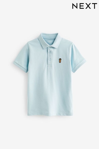 Blue Light Short Sleeve Camel Polo Shirt (3-16yrs) (N59610) | £7 - £12