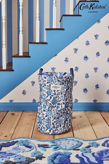 Cath Kidston Blue/White Floral Laundry Hamper (N59637) | £25