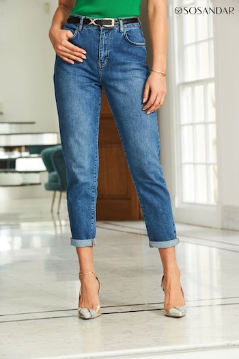 Sosandar Light Blue Tall Slim Leg Mom Jeans (N59986) | £55