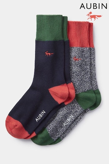 Aubin Fowey Socks 2 Pack (N60458) | £28