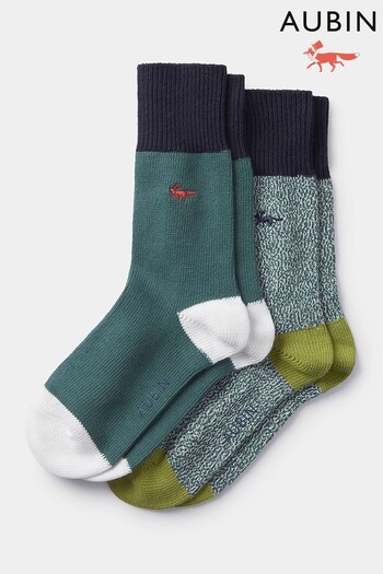 Aubin Fowey Socks 2 Pack (N60460) | £28