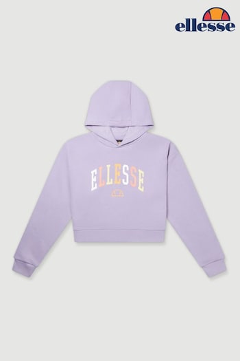 Ellesse Purple Buccio Crop Hoodie (N60554) | £40