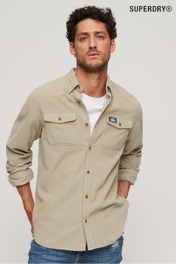 Superdry Nude Relaxed Fit Trailsman Corduroy Shirt (N60620) | £45