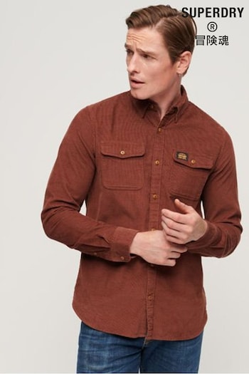 Superdry Brown Trailsman Cord Shirt (N60621) | £45
