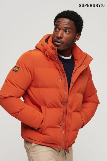 Superdry Orange Everest Hooded Puffer Jacket (N60665) | £120