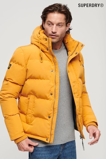 Superdry Yellow Everest Hooded Puffer Jacket (N60666) | £120