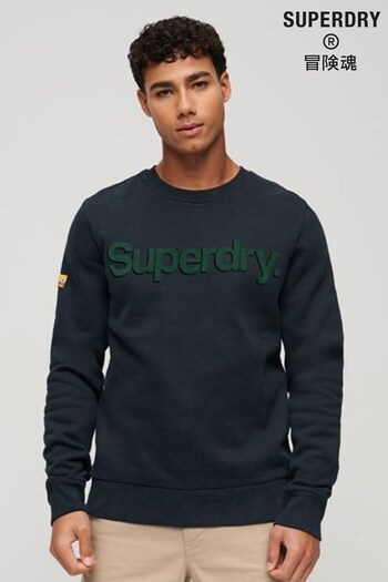 Superdry Blue Core Logo Classic Sweatshirt (N60708) | £55
