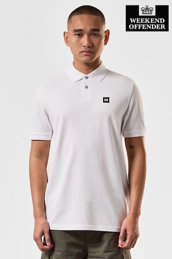 Weekend Offender Caneiros Logo Kurzarm Polo Shirt (N60764) | £40