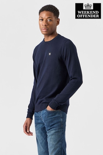 Weekend Offender Navy Blue Solace Sweatshirt (N60768) | £60