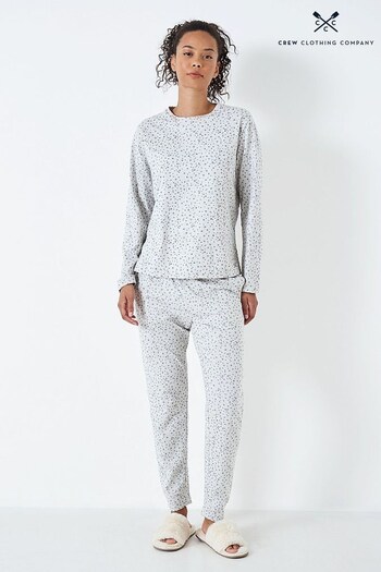 Crew Clothing Company Blue Star Print Cotton Pyjama Set (N60875) | £55