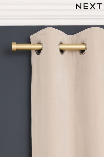 Gold Stud Finial Extendable 28mm Curtain Pole Kit (N60948) | £35 - £50