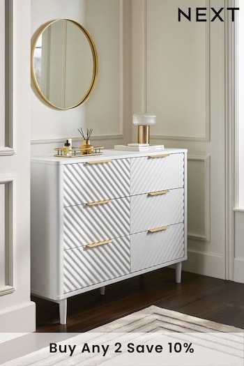 White Valencia Junior Kids Chest of Drawers (N61034) | £599