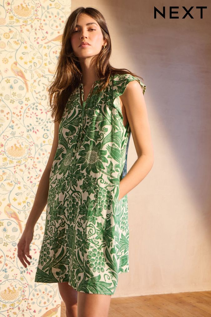 Next womens linen dresses 2025
