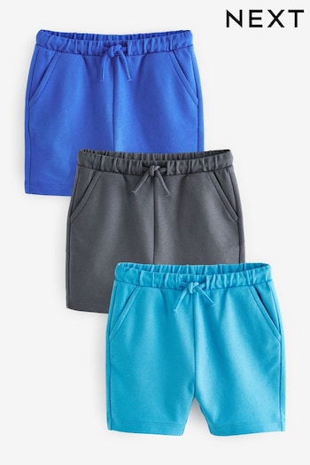 Blue/Teal/Mineral Jersey Shorts blu 3 Pack (3mths-7yrs) (N61138) | £10 - £16