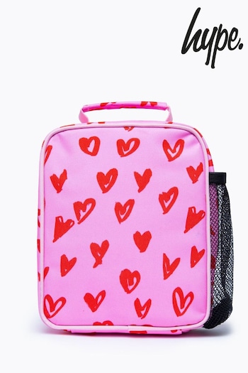 Hype. Pink Scribble Heart Lunch Bag (N61444) | £18