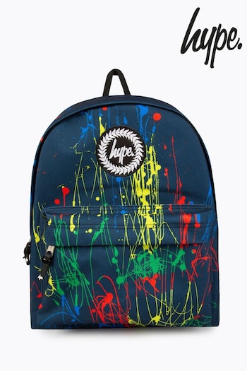 Hype. Boys Blue Primary Splat Backpack (N61463) | £30