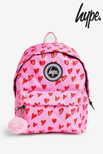 Hype. Scribble Heart Pink  Backpack (N61491) | £30
