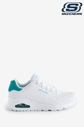 Skechers Resistant White UNO Lace-Up Trainers (N61509) | £79