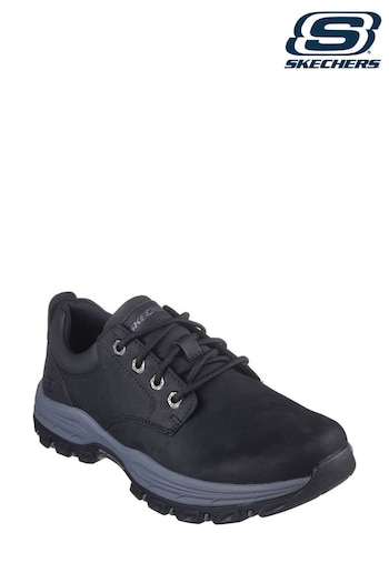 Skechers Black Knowlson Leland Lace-Up Shoes (N61525) | £79