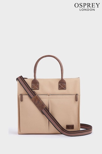 OSPREY LONDON The Maverick Canvas and Leather Cabin Bag with Washbag (N61538) | £245