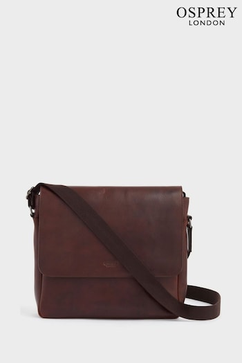 OSPREY LONDON XL The Carter Leather Messenger Bag (N61560) | £345