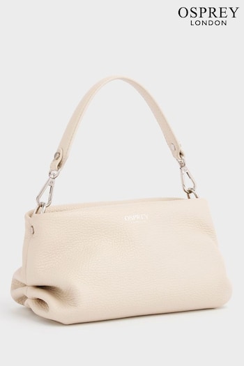 OSPREY LONDON Natural The Carina Shrug Italian Leather Handbag (N61574) | £165