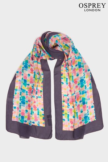 OSPREY LONDON Natural The Paintbox Boxed Scarf (N61592) | £39